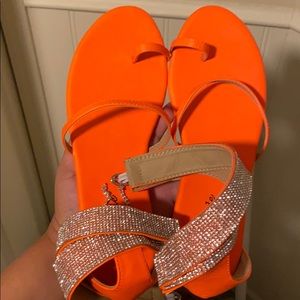 Dressy Orange Sandals